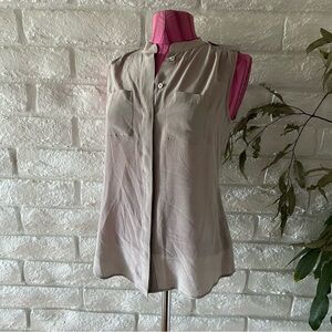 Banana Republic Taupe Sleeveless Blouse T 59